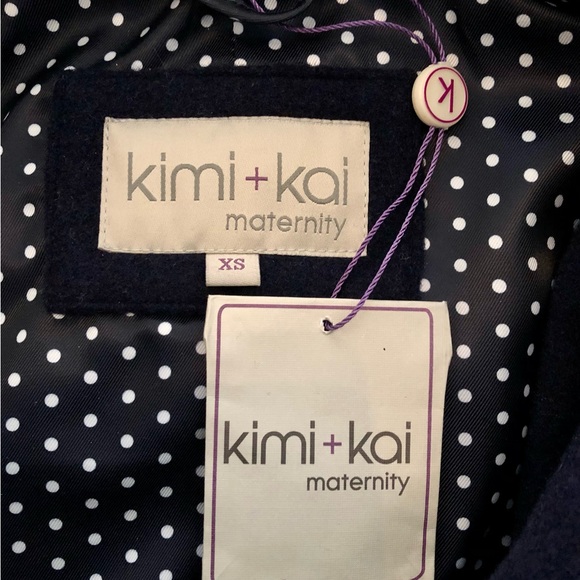 Kimi & Kai Maternity ‘Paisley’ Wool Duffel Coat - Size XS - Picture 6 of 12